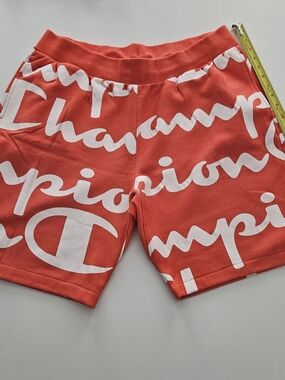 Champion Men Script Logo Athletic Shorts